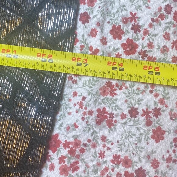 Alfani Metallic Black & Silver Top 3X Short Sleeve Holiday Party Celebration - Picture 8 of 9